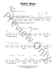 Walkin' Blues Guitar and Fretted sheet music cover